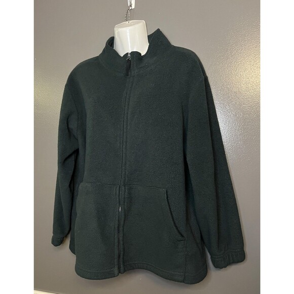Alpine Ridge Fleece Jacket Womens Small Black Full Zip Pockets Warm Cozy Outdoor - Picture 3 of 6